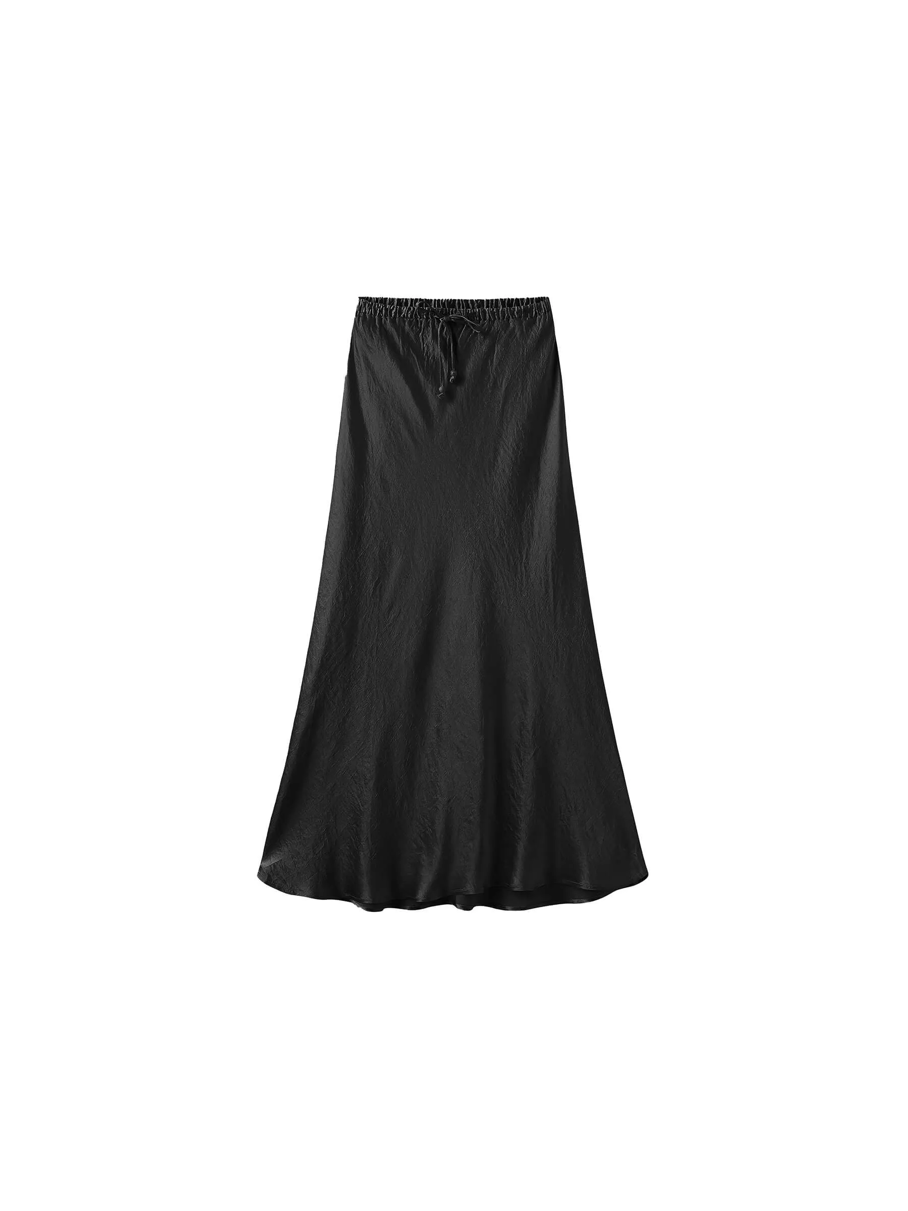 100% Heavyweight Acetate Bias Cut Skirt