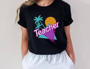 90s Teacher Shirt, Malibu doll themed teacher, Summer educator Jersey T-Shirt