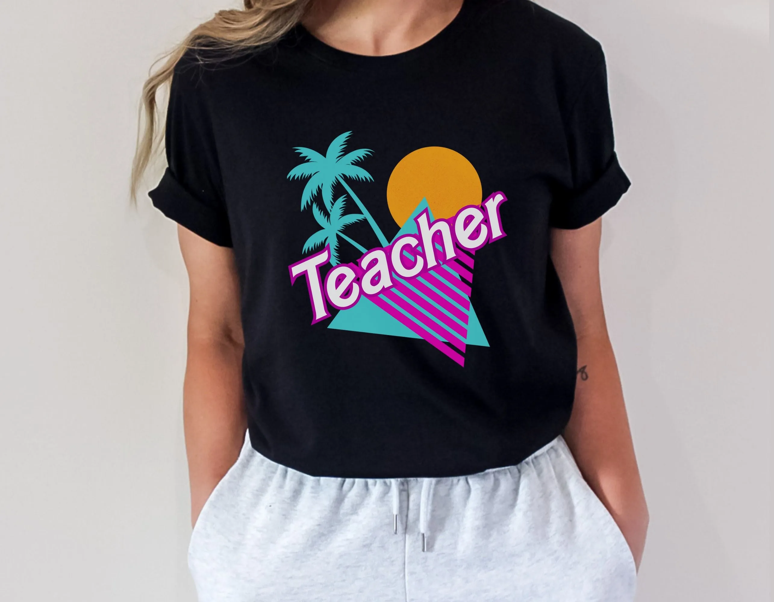 90s Teacher Shirt, Malibu doll themed teacher, Summer educator Jersey T-Shirt