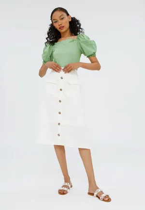 A-line Midi Skirt