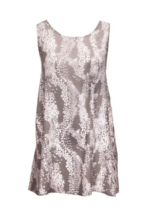 A-line Sun Dress - Grey & White