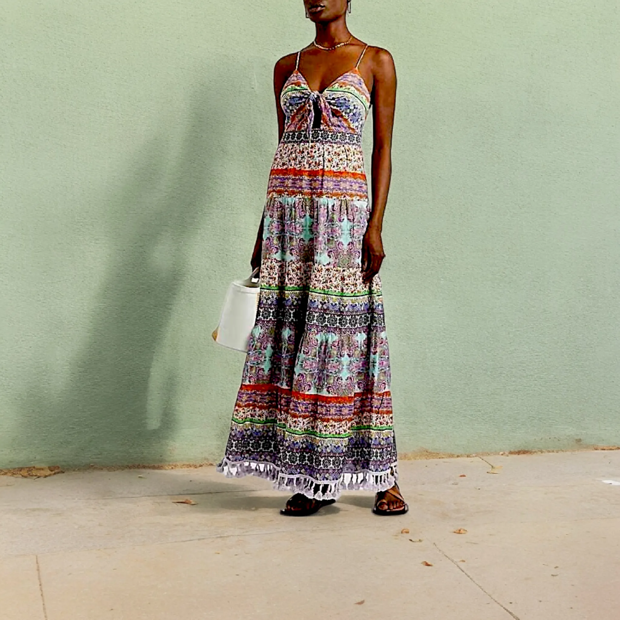ALICE   OLIVIA  Minka Tieft Maxi Dress