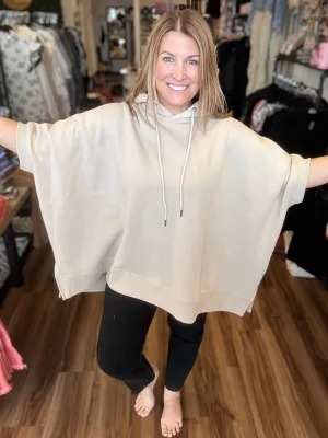 Amara - Cotton Oversized Hoodie Top