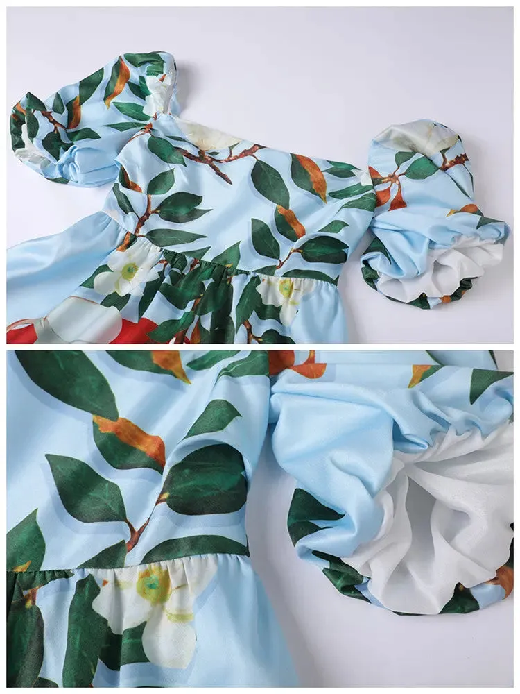 Blue Floral Dress