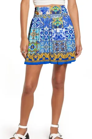 Blue Mini Skirt