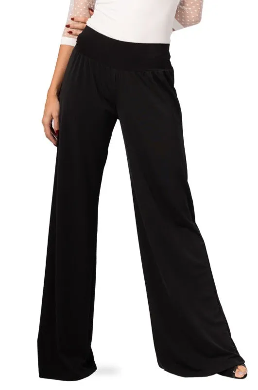 Casual Wide Leg Pants (S) (Olive Green)