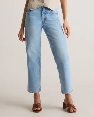 Comfort Stretch High Rise Cropped Straight Jeans
