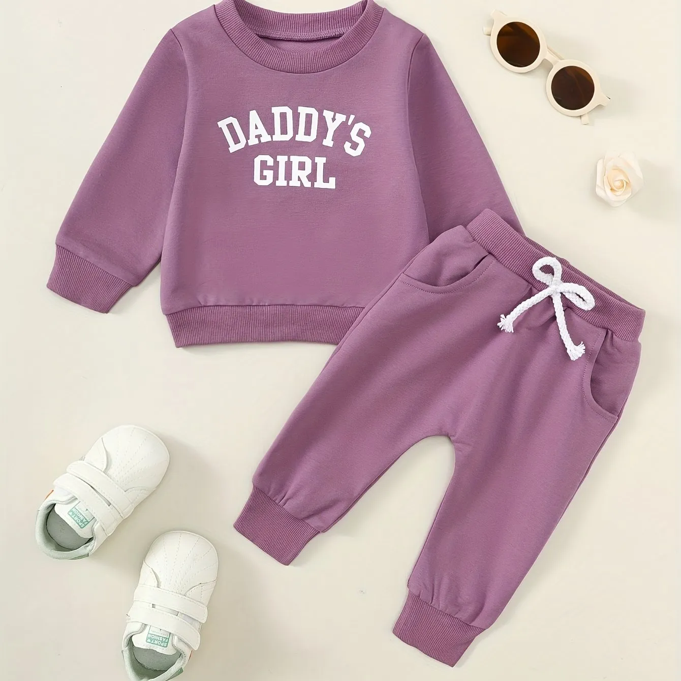 DADDYS GIRL 2Piece Sweatshirt and Trouser Set for Baby Girls