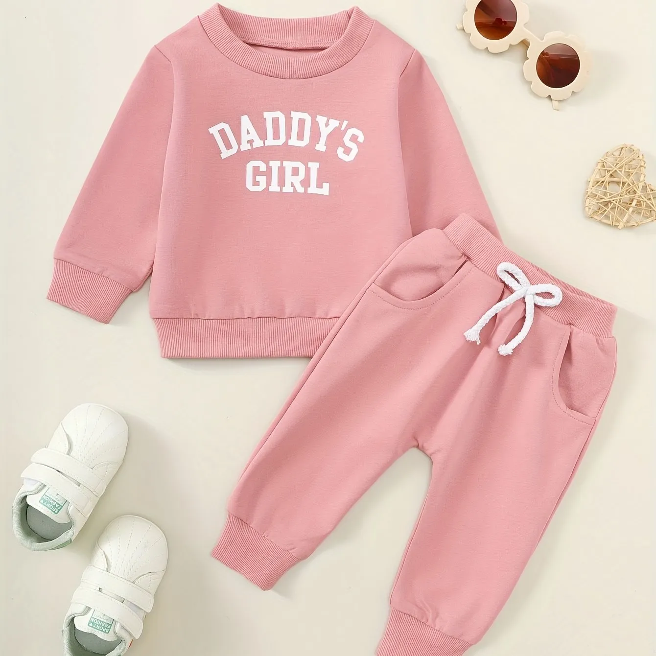 DADDYS GIRL 2Piece Sweatshirt and Trouser Set for Baby Girls