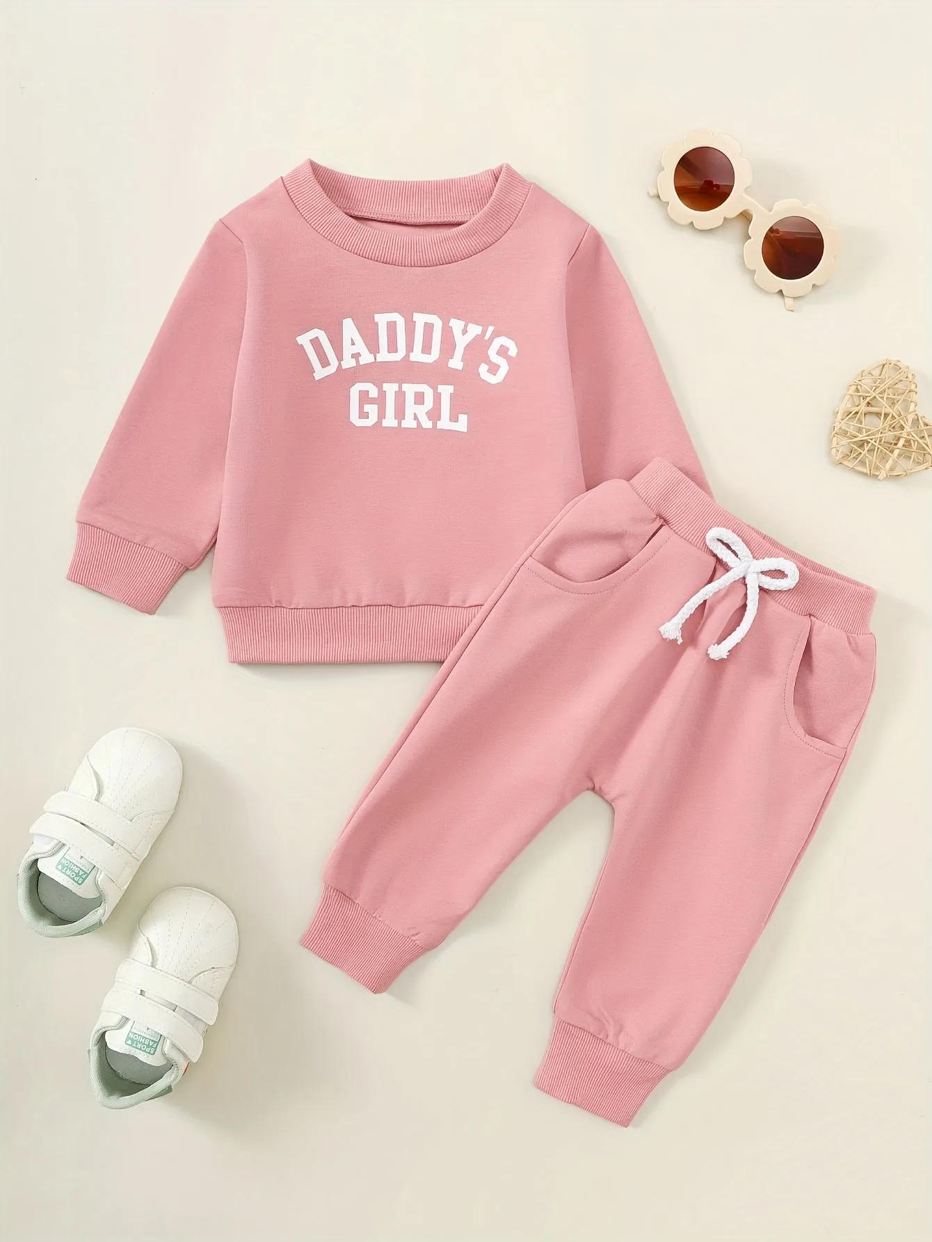 DADDYS GIRL 2Piece Sweatshirt and Trouser Set for Baby Girls