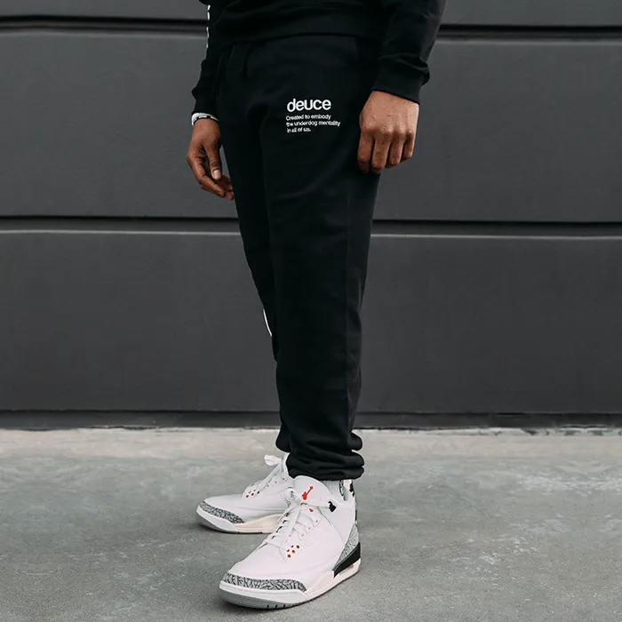 Deuce Premium Sweat Pants | Black