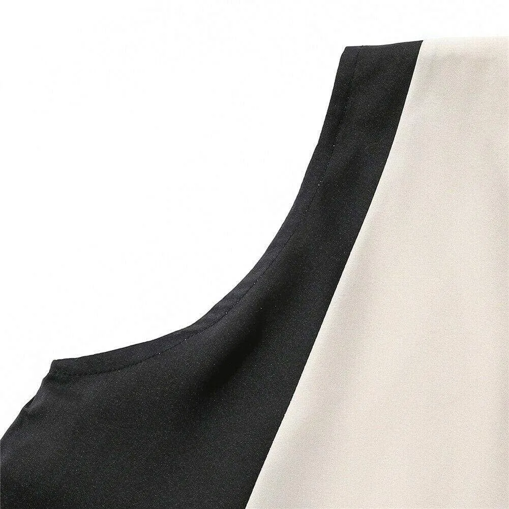 FashionSierra - Summer Women's Patchwork Sleeveless Loose Maxi Dress New Fashion Ladies Clubwear Holiday Casual Long Sundress