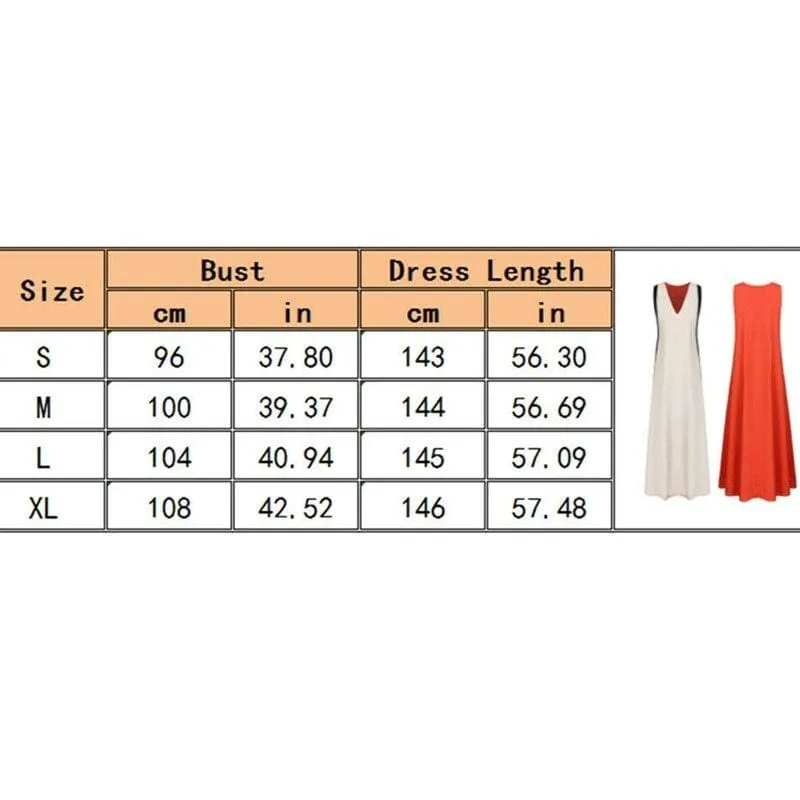 FashionSierra - Summer Women's Patchwork Sleeveless Loose Maxi Dress New Fashion Ladies Clubwear Holiday Casual Long Sundress