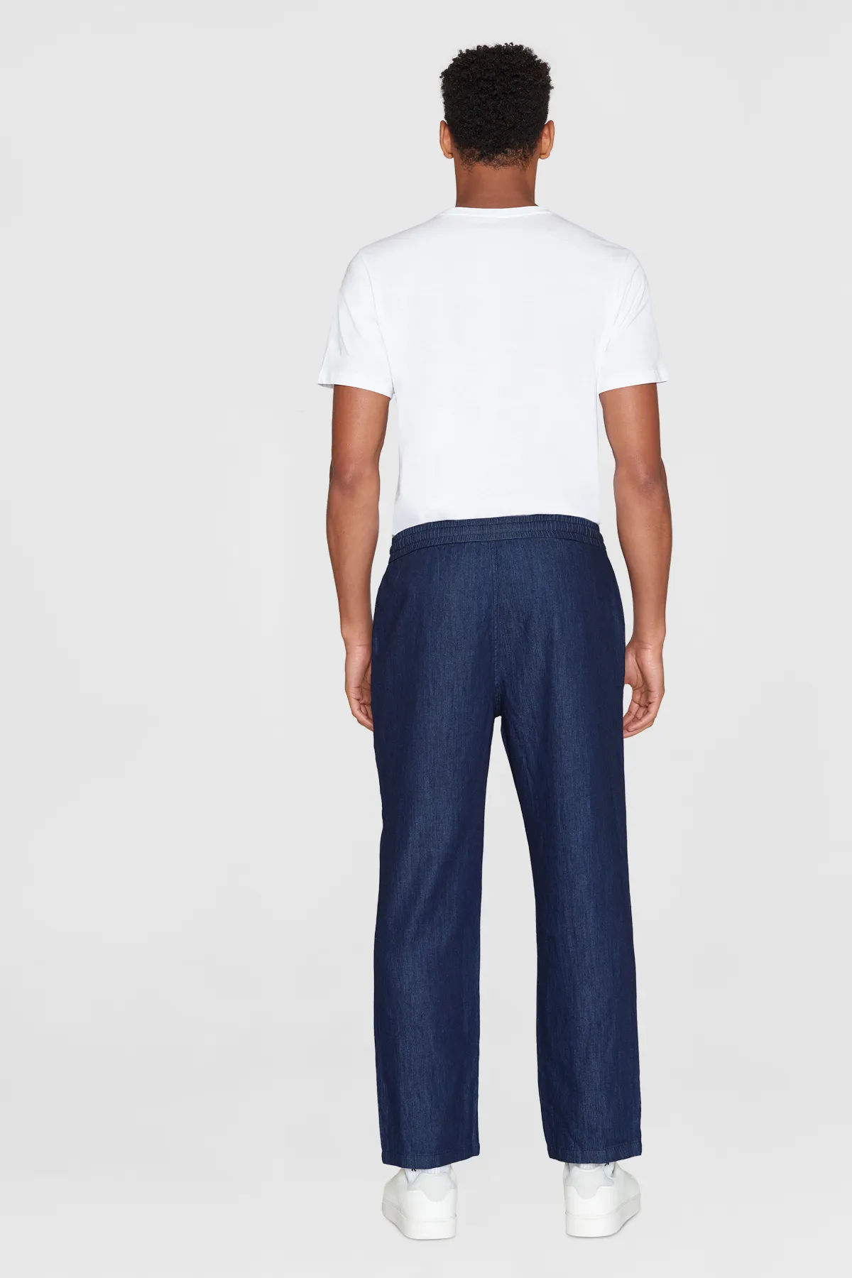 Fig Loose Denim Classic Indigo Pants Knowledge Cotton Apparel