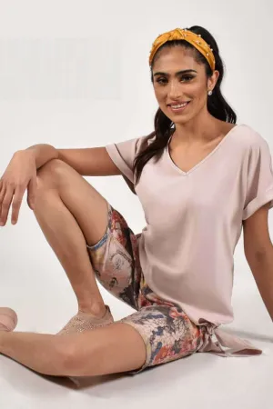 Frank Lyman Bermuda Short 211123U Floral-Blush