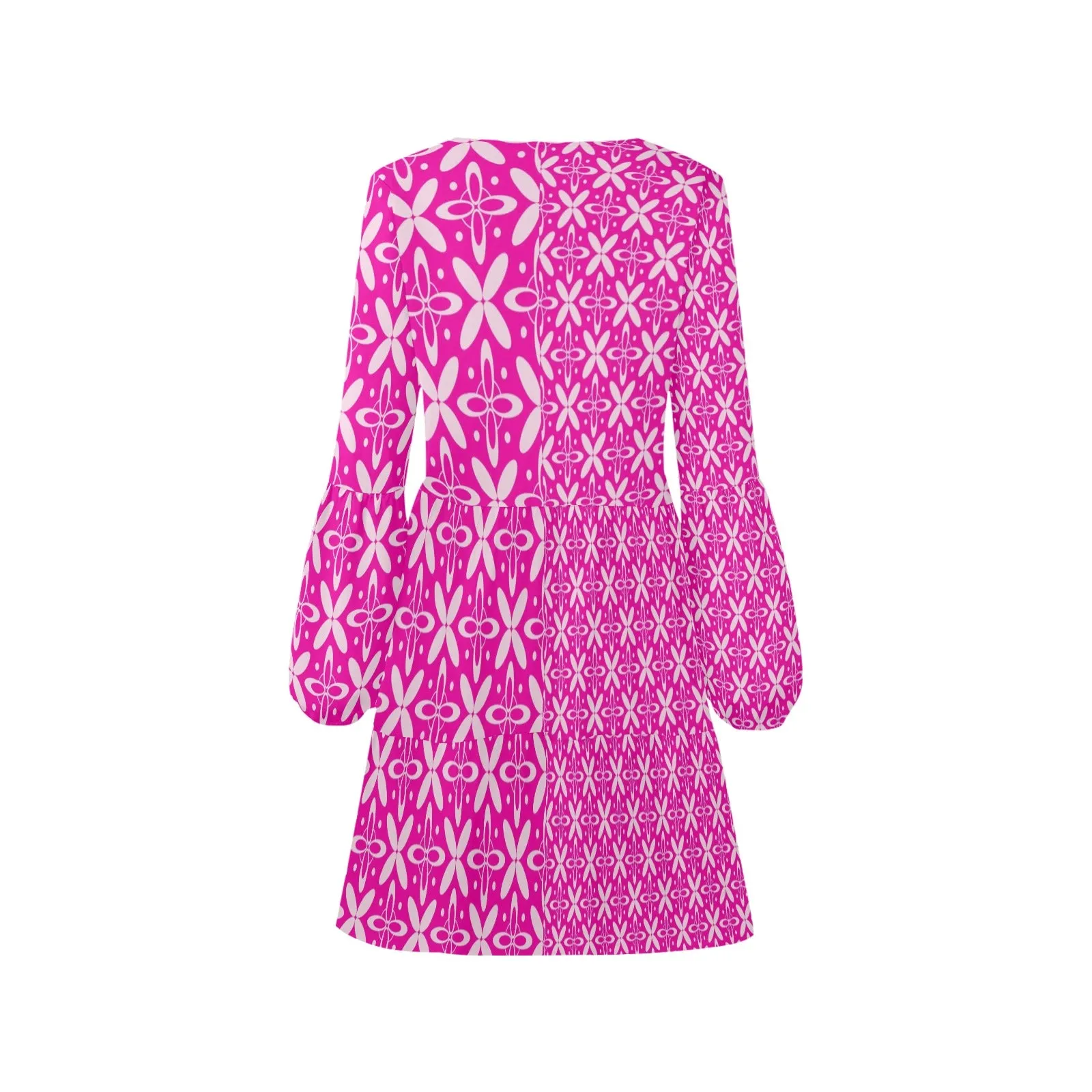 fuch chem 2 V-Neck Loose Fit Dress (Model D62)