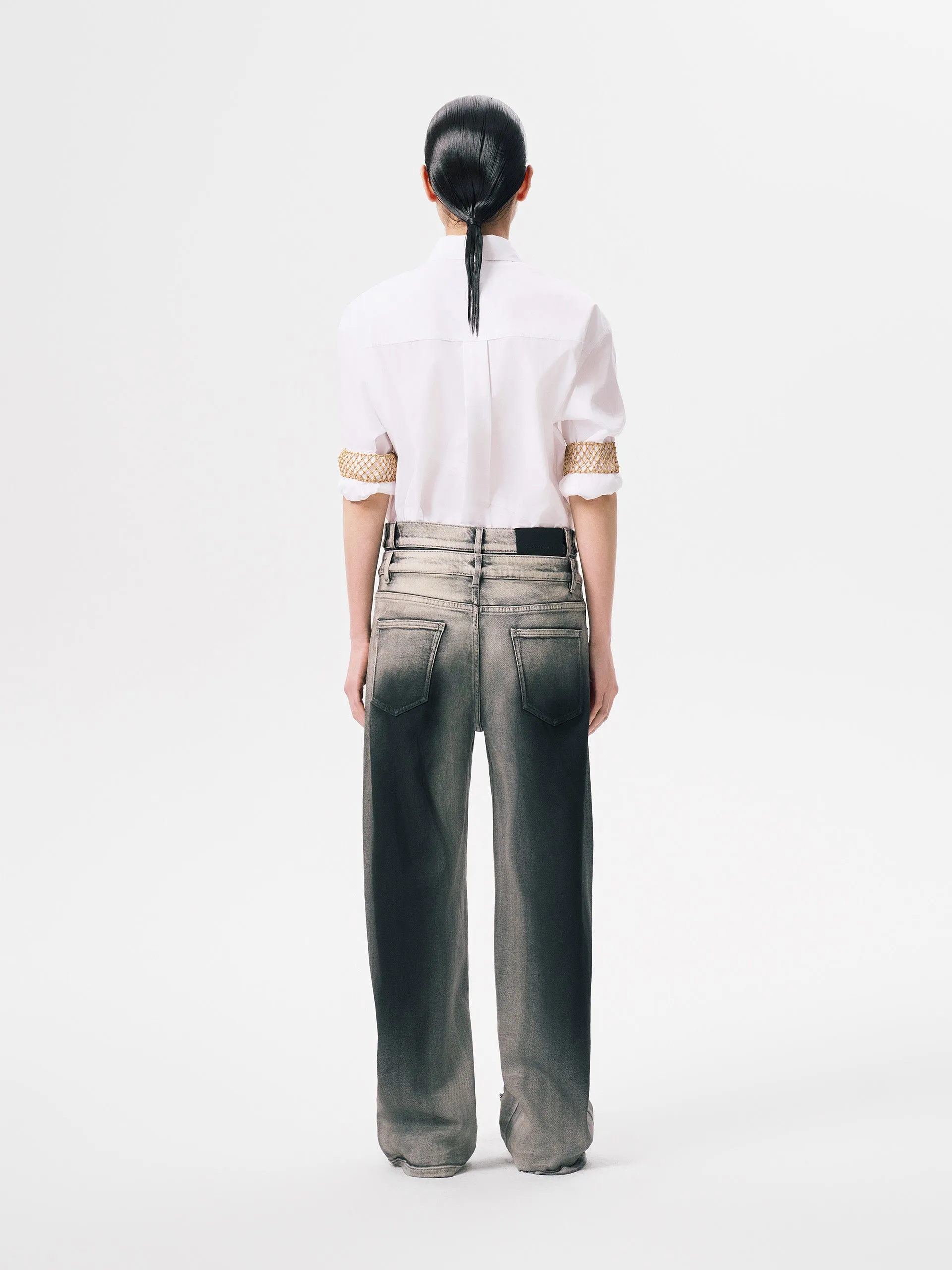GRADIENT DENIM TROUSERS