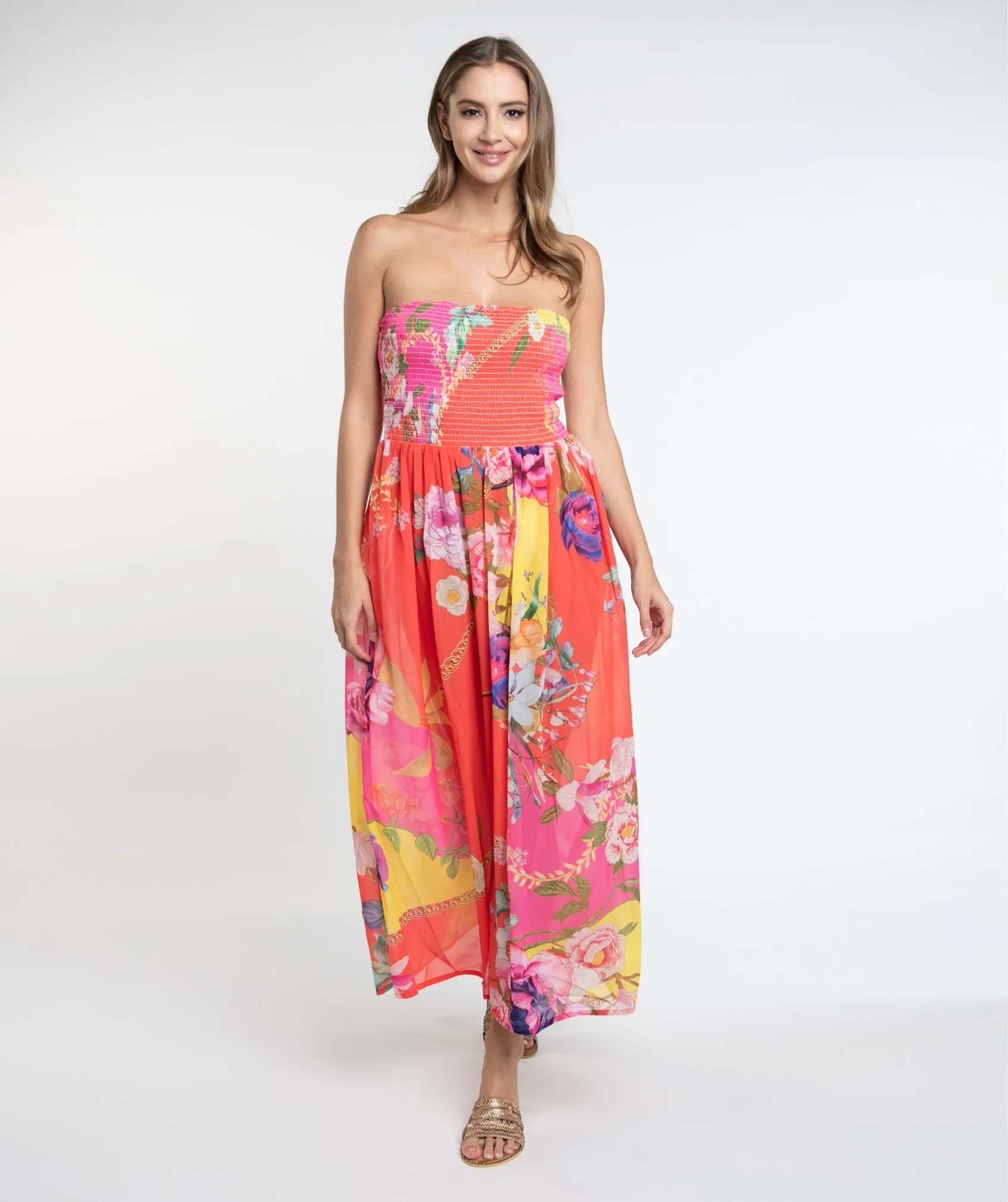 Hawaii Maxi Dress - Orange