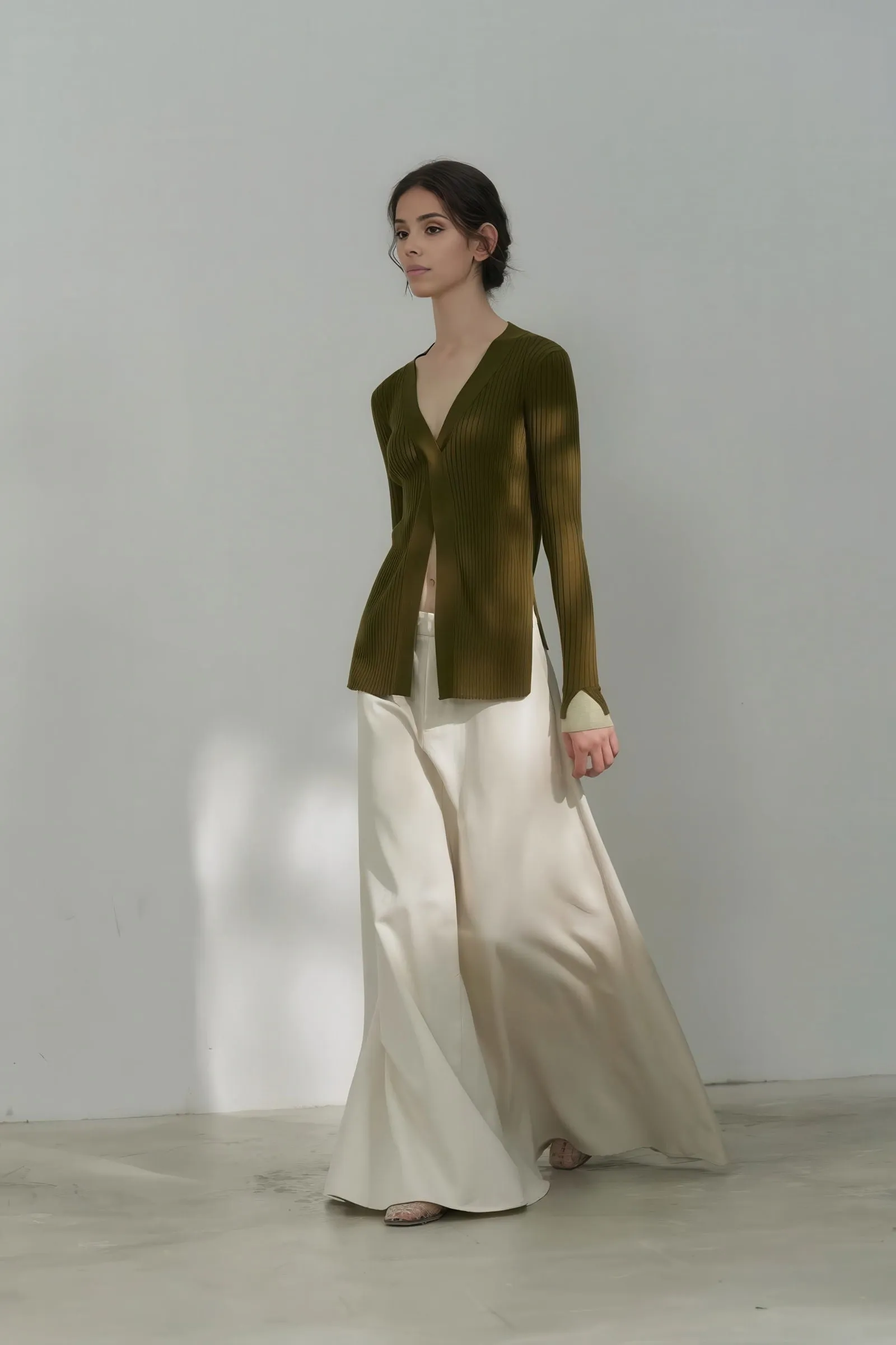 High-Waisted Tencel Maxi Skirt - Elegant Flow