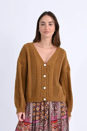 Jaci Camel Cardigan