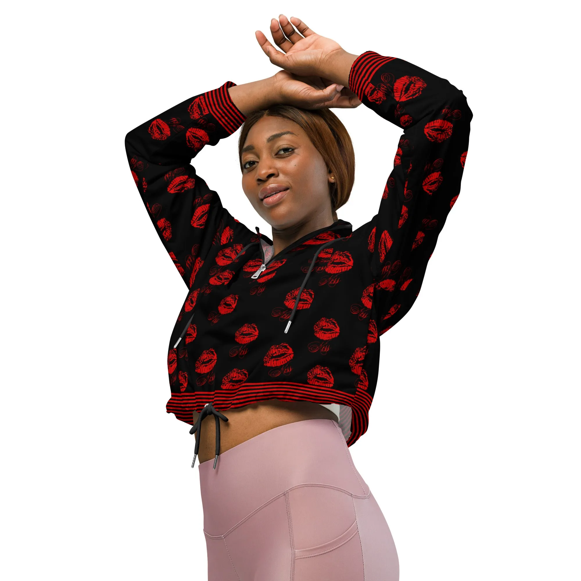 Kisses Women’s cropped windbreaker