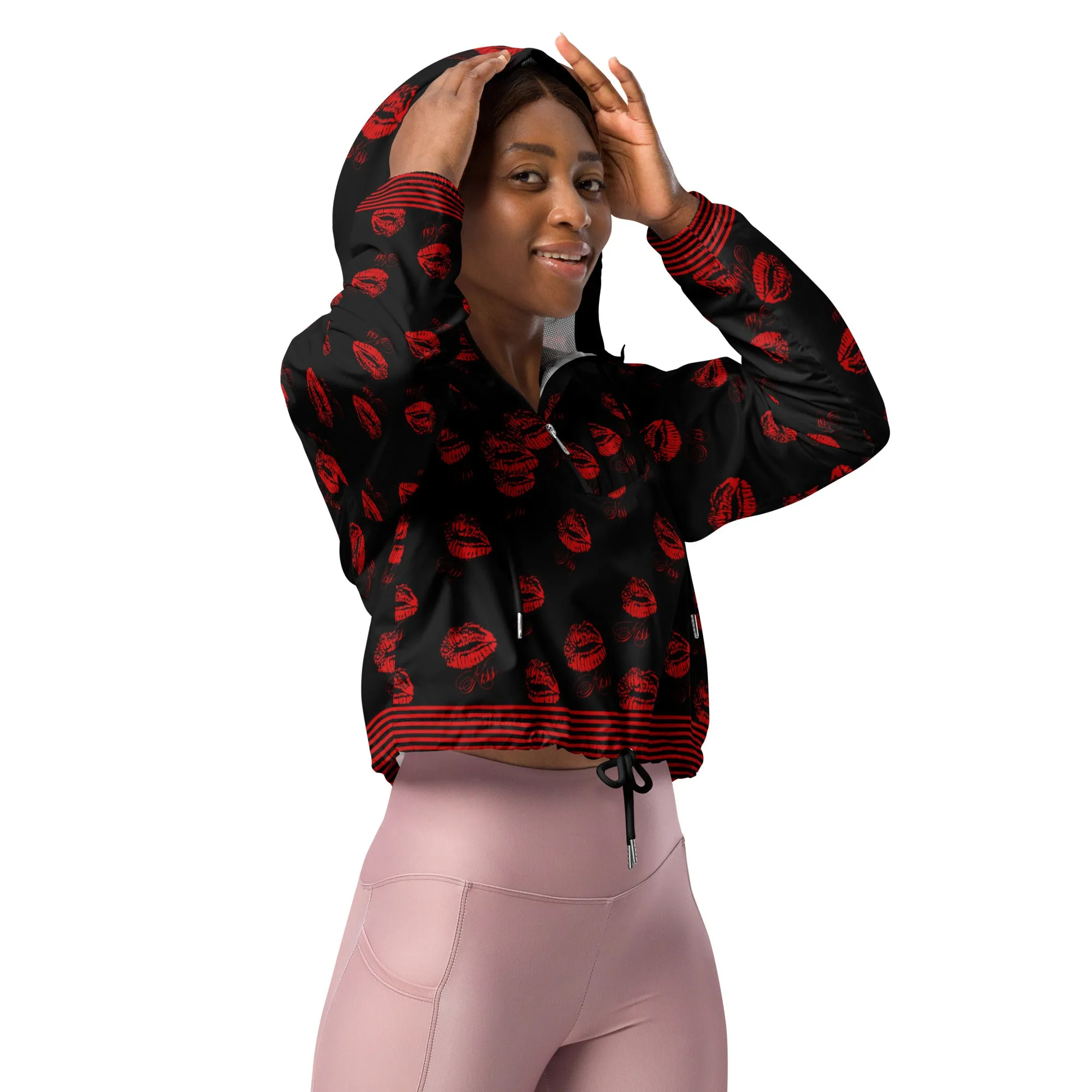 Kisses Women’s cropped windbreaker