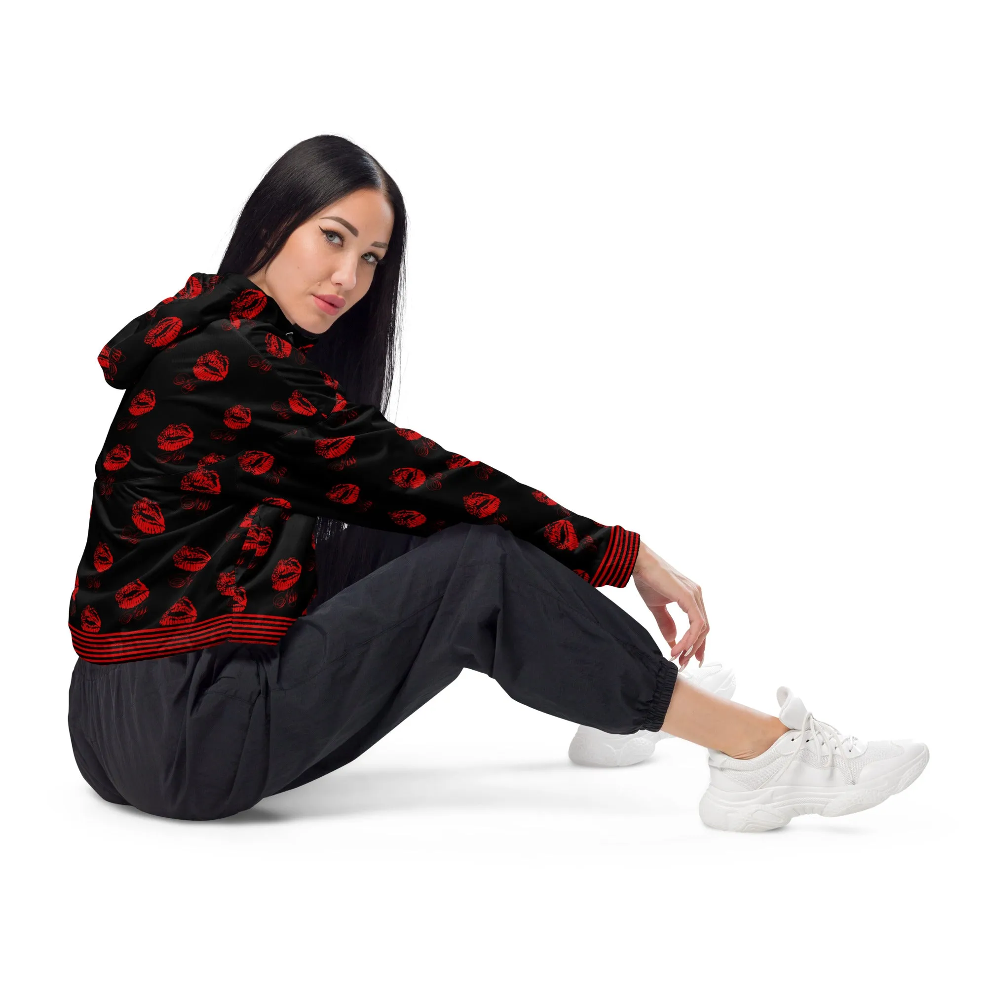 Kisses Women’s cropped windbreaker