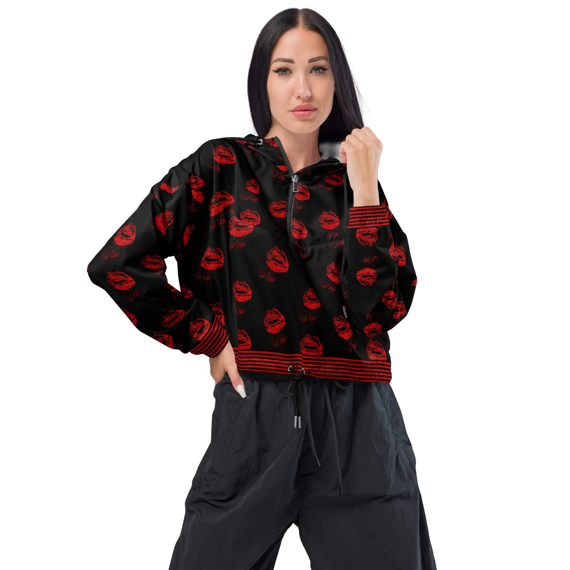 Kisses Women’s cropped windbreaker