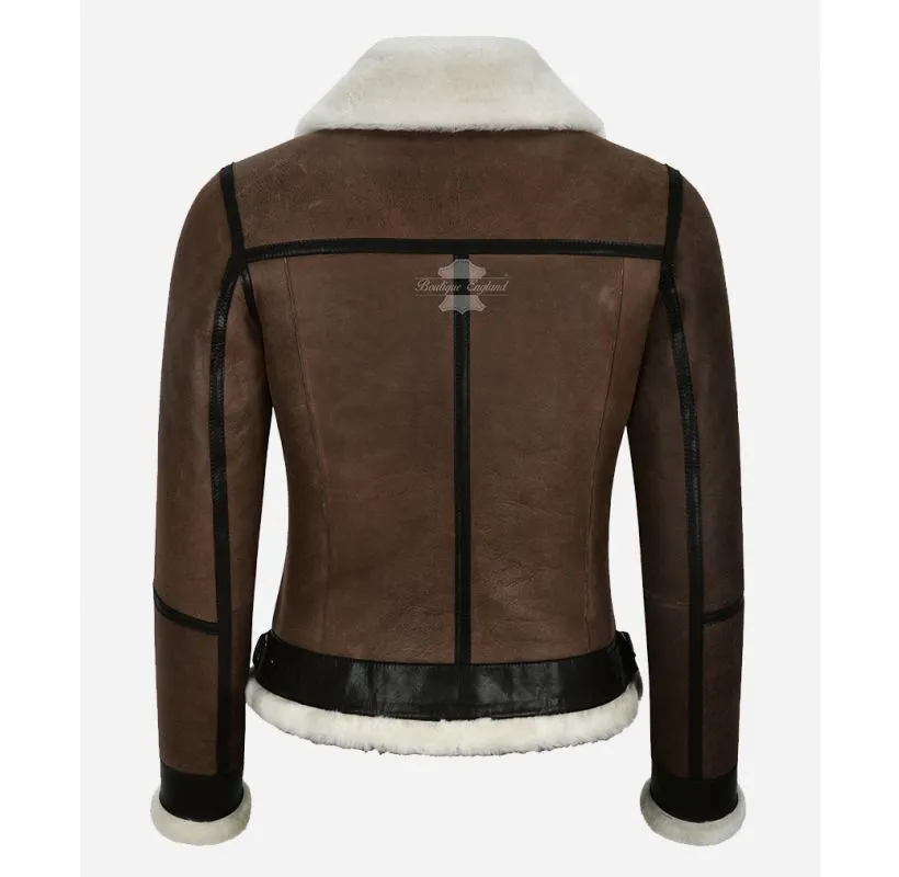 LAMMY SHEEPSKIN JACKET LADIES B3 Shearling Fur Classic RAF Jacket