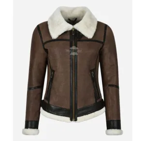 LAMMY SHEEPSKIN JACKET LADIES B3 Shearling Fur Classic RAF Jacket