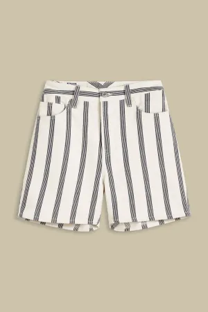 Liora Shorts | Ecru Stripe