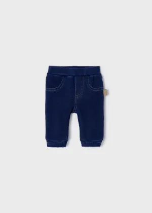 Long Denim Pants With Elastic Waistband Newborn Boy | Mayoral