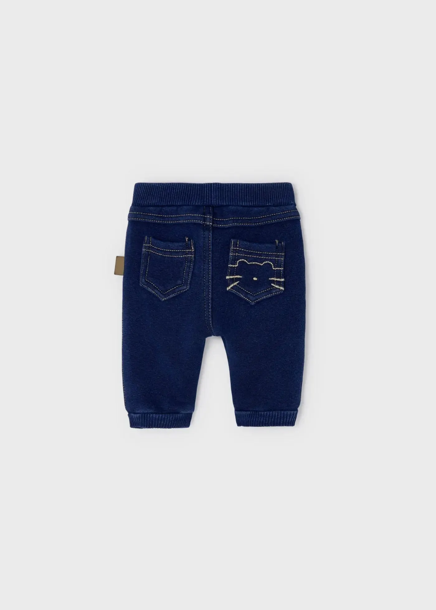 Long Denim Pants With Elastic Waistband Newborn Boy | Mayoral