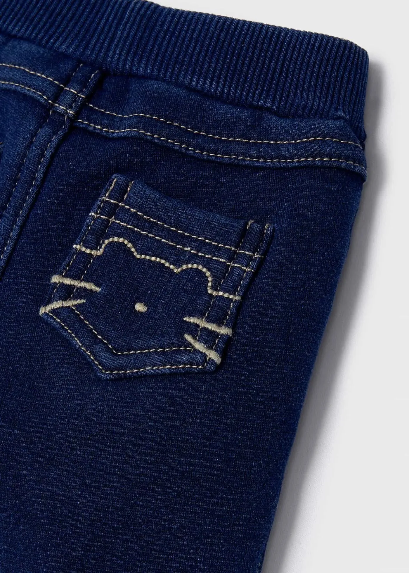Long Denim Pants With Elastic Waistband Newborn Boy | Mayoral