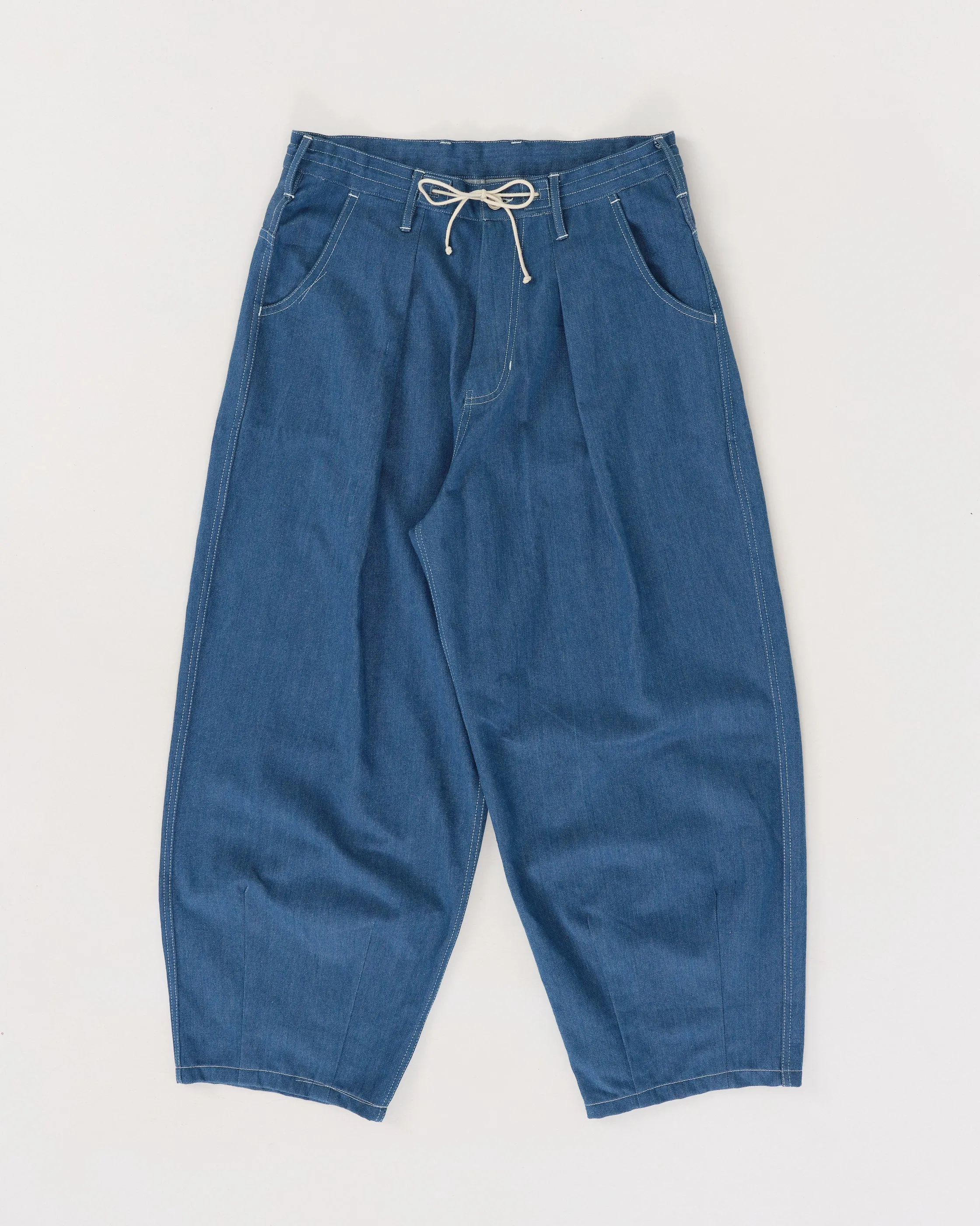 Lush Pants - Indigo Denim Wonky-Wear