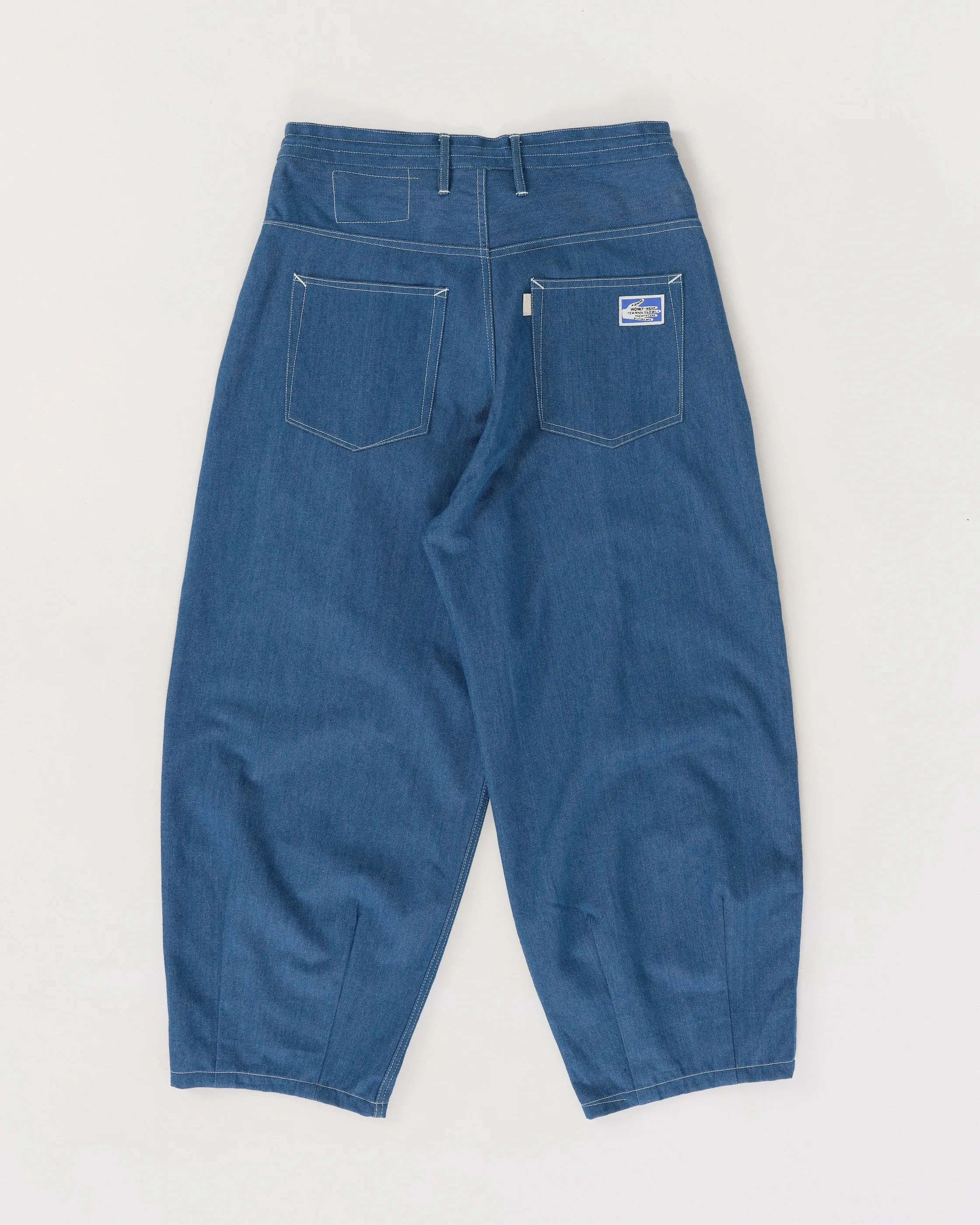 Lush Pants - Indigo Denim Wonky-Wear