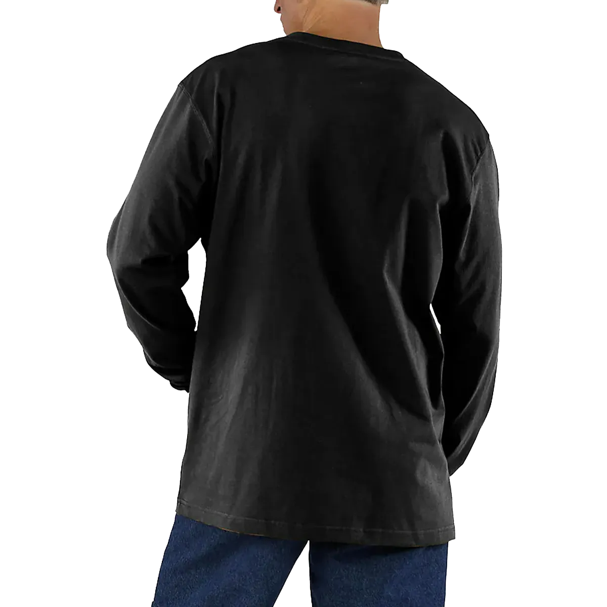 Men's Loose Fit Heavyweight Long-Sleeve Pocket T-Shirt