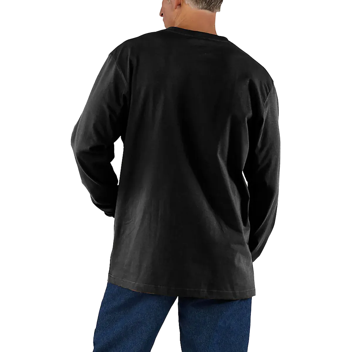 Men's Loose Fit Heavyweight Long Sleeve Pocket T-Shirt