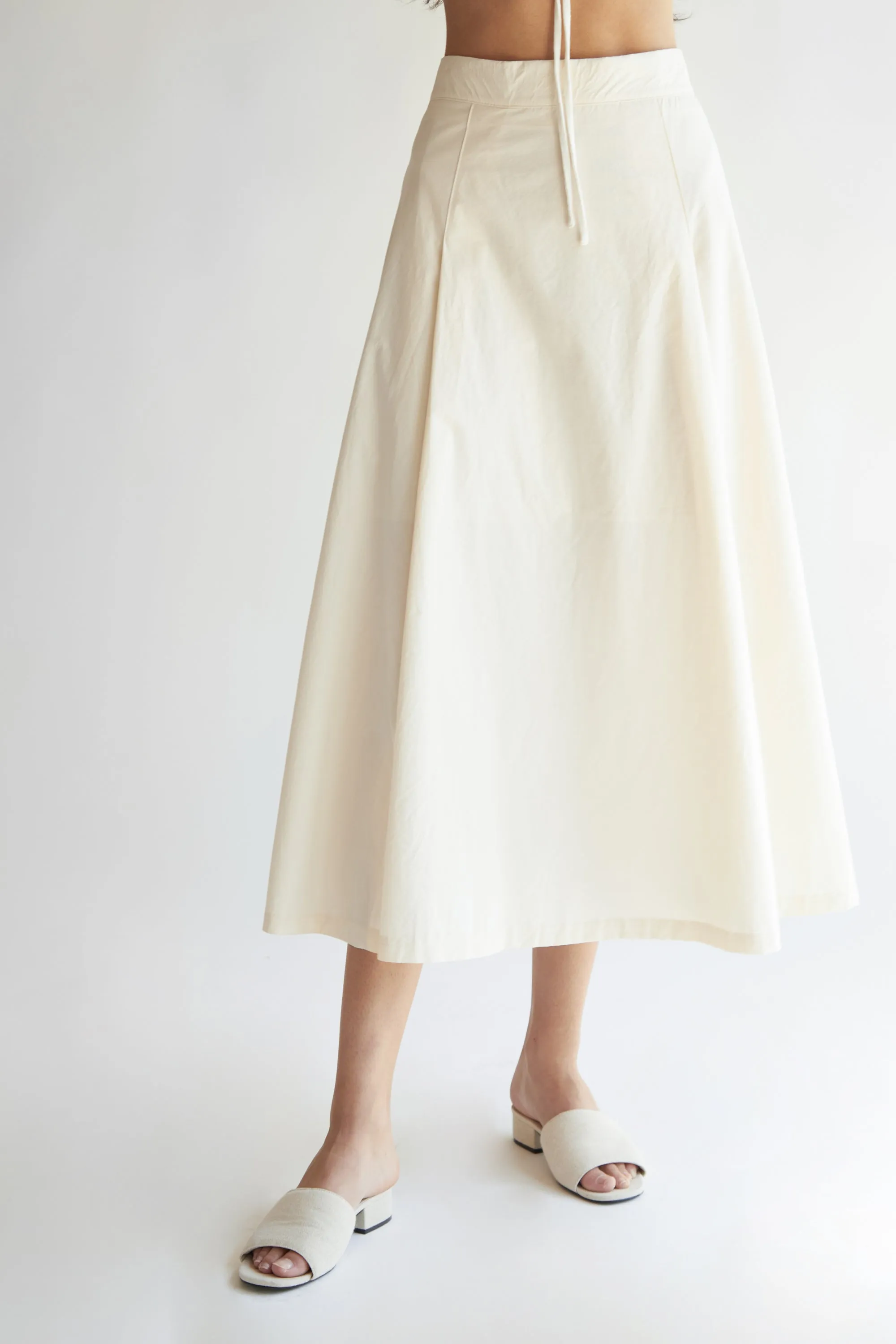 MIDI A-LINE SKIRT