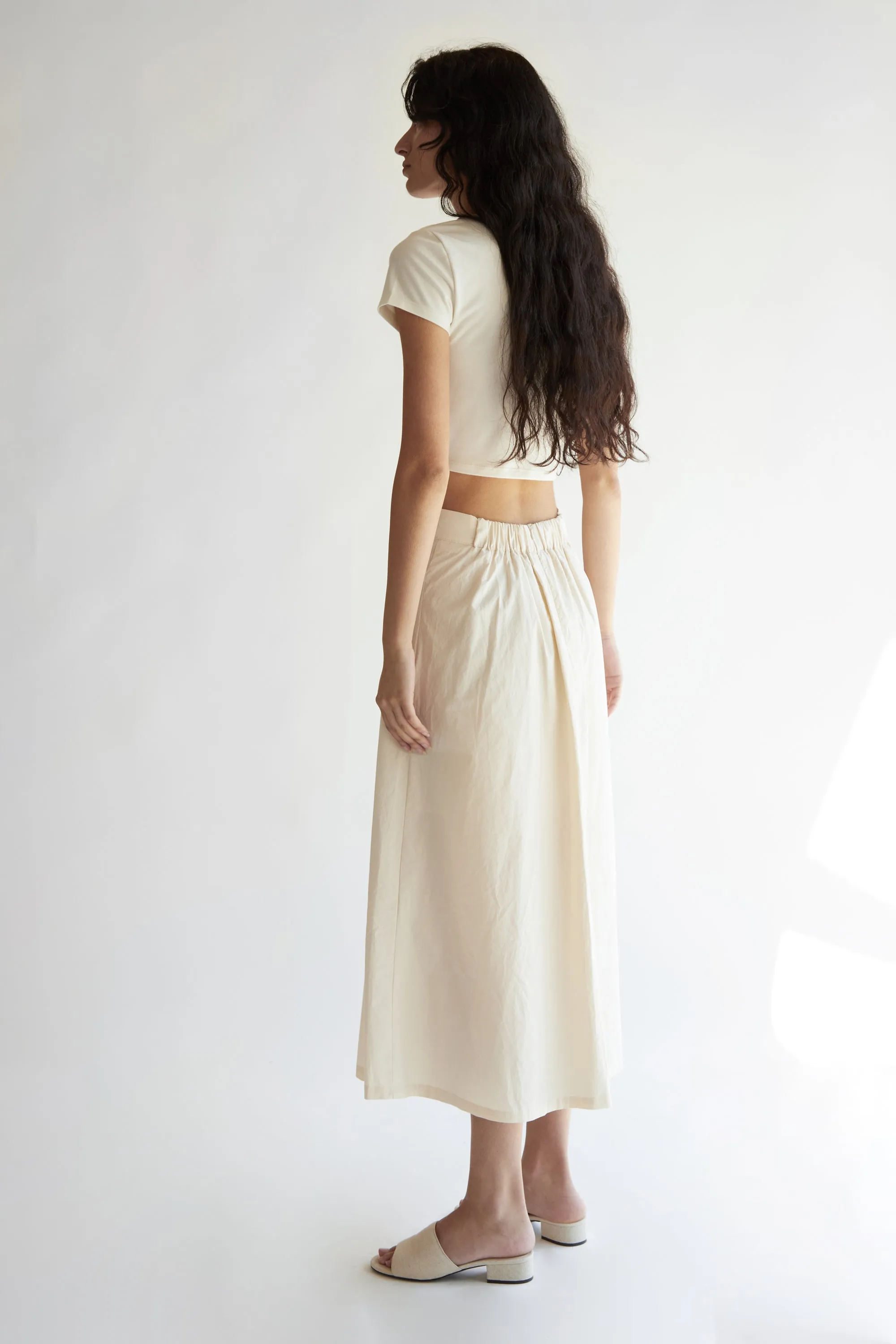 MIDI A-LINE SKIRT