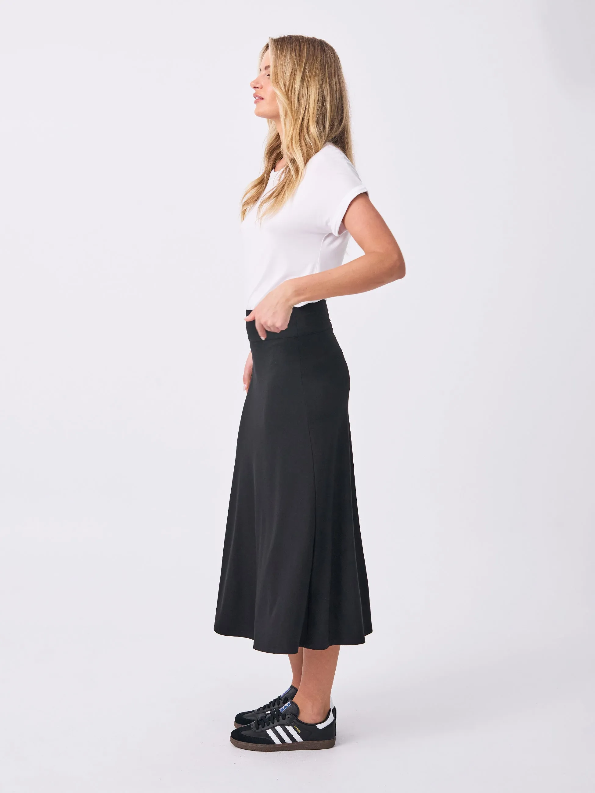 Nomad A line Skirt  - Black
