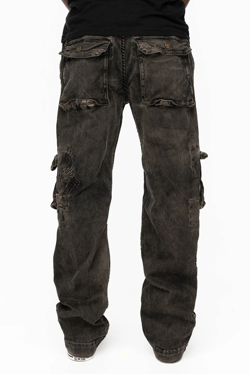 ORIGINAL ROBIN’S JEAN CALL OF DUTY CARGO PANTS IN VINTAGE CHARCOAL WASH