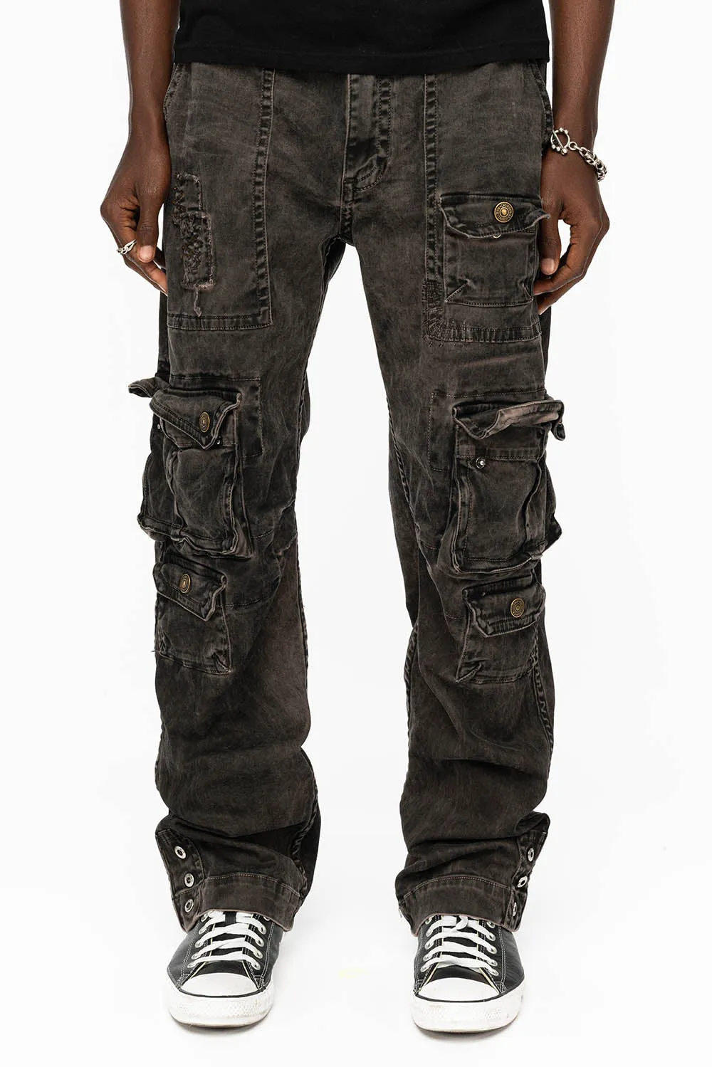 ORIGINAL ROBIN’S JEAN CALL OF DUTY CARGO PANTS IN VINTAGE CHARCOAL WASH