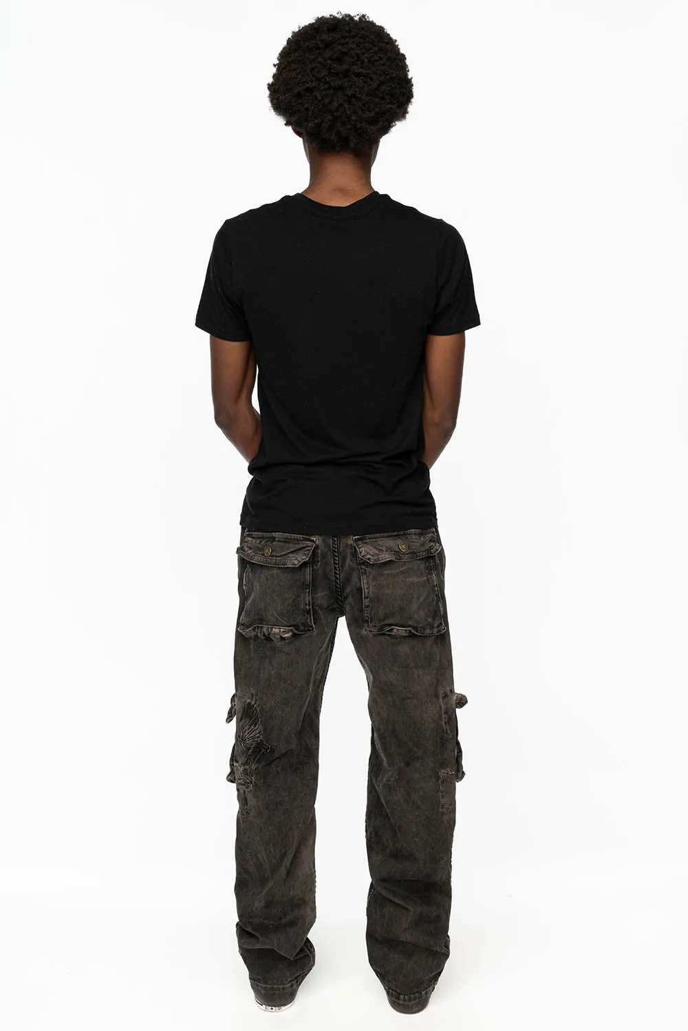ORIGINAL ROBIN’S JEAN CALL OF DUTY CARGO PANTS IN VINTAGE CHARCOAL WASH