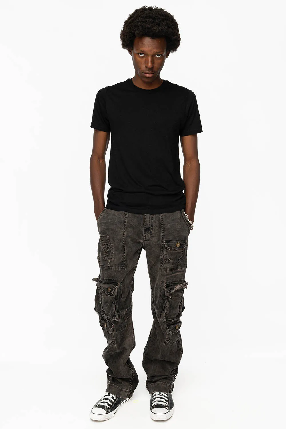 ORIGINAL ROBIN’S JEAN CALL OF DUTY CARGO PANTS IN VINTAGE CHARCOAL WASH