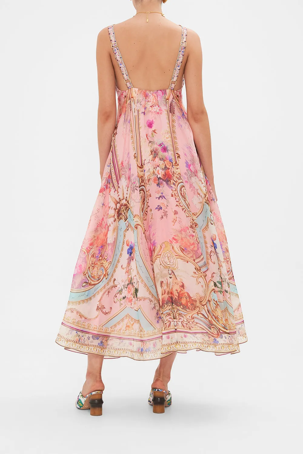 PLUNGE NECK MAXI DRESS LETTERS FROM THE PINK ROOM
