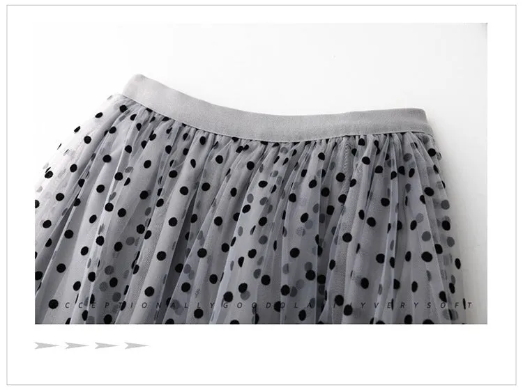 Polka Dot Tulle Skirt