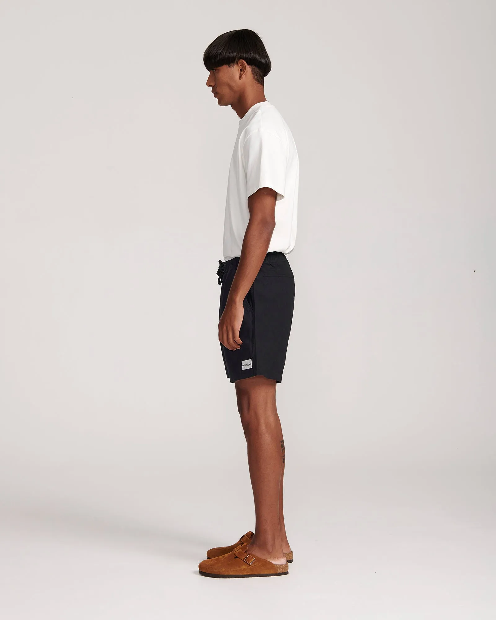 Pullback Twill Swim Short - Black