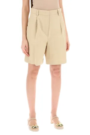 "ecuba Bermuda In Linen And Cotton (Size - 38)