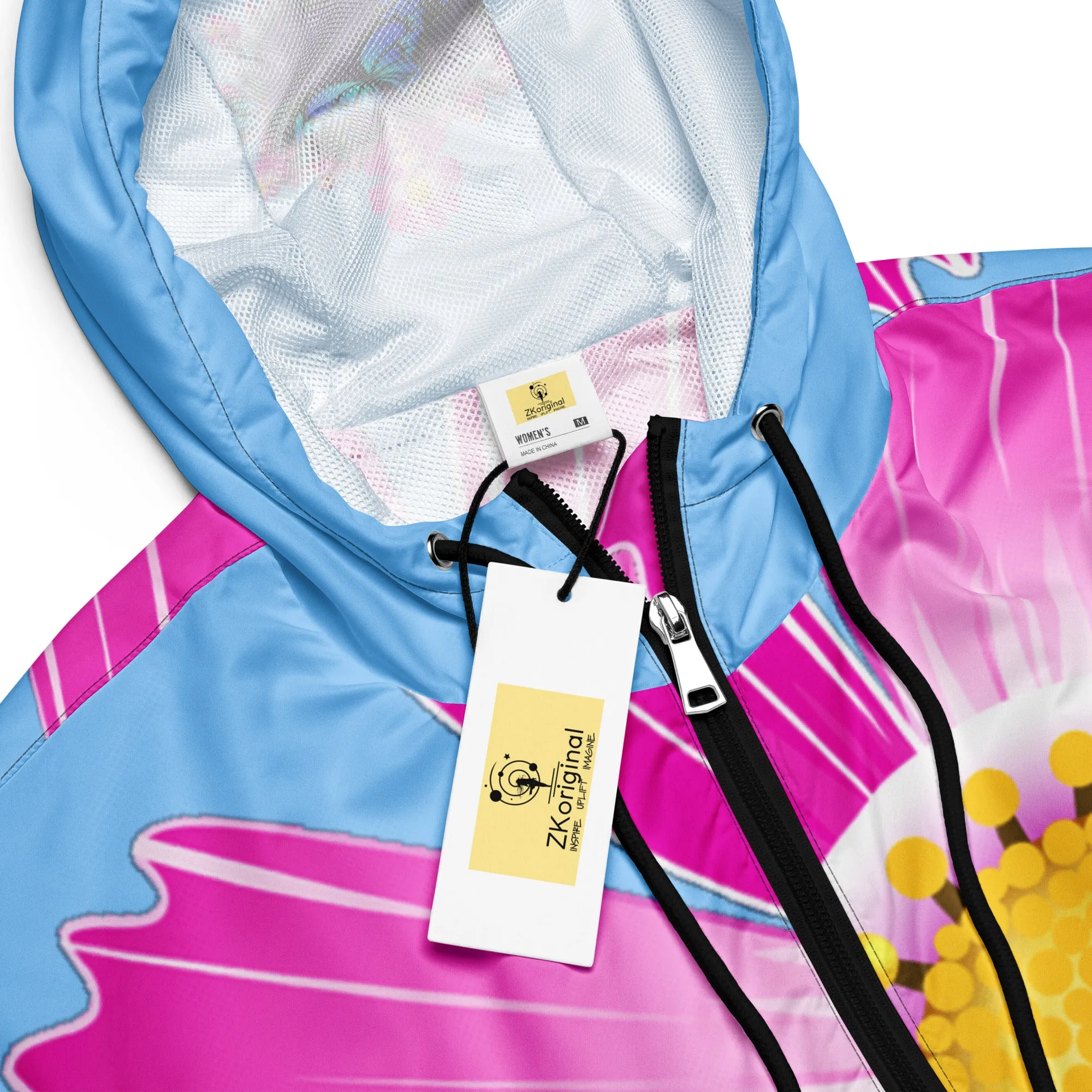 "Mystical Butterfly Bliss" Collection - Women’s Cropped Windbreaker